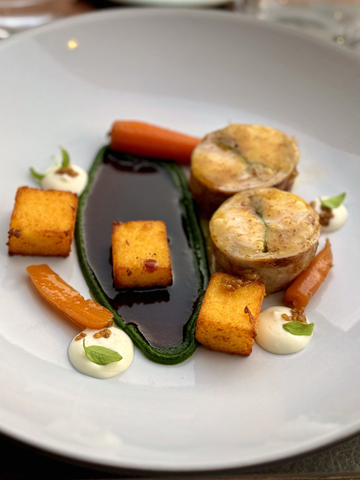 Plated fine-dining dish